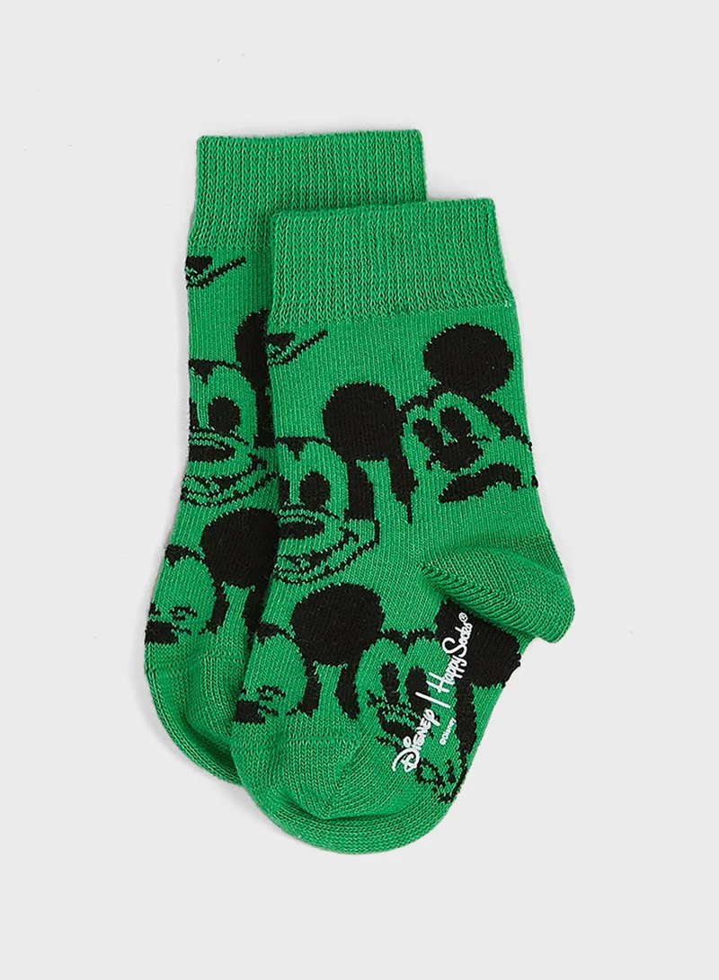 Happy Socks Kids Disney Face It Mickey Crew Socks