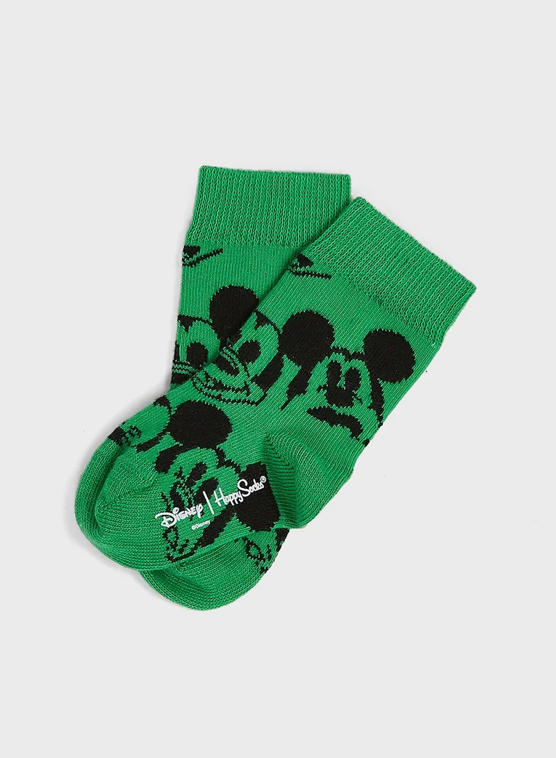 Happy Socks Kids Disney Face It Mickey Crew Socks