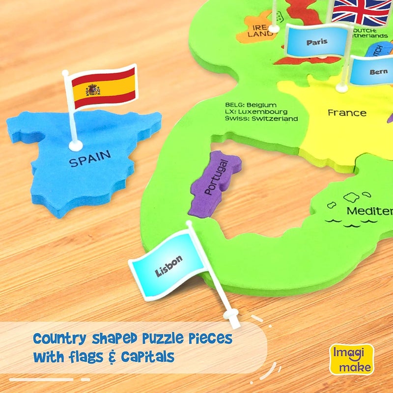 Imagimake Mapology World Puzzle Game - Interactive Map - Geography for Kids - Learning & Education Toys - Gift for 8, 9, 10, 11, 12 Year Old Boys & Girls - Image 3