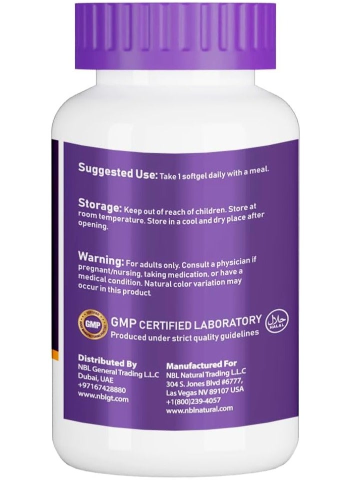 NBL Natural - Vitamin E-400 Mixed Tocopherols & Selenium 100 Softgel, Supports Heart, Skin, Immune Health & Antioxidant Protection For Men And Women - Image 1