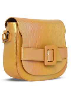 CAPRESE Caprese Theia Iridescent Yellow Faux Leather Small Sling Bag  - Image 2