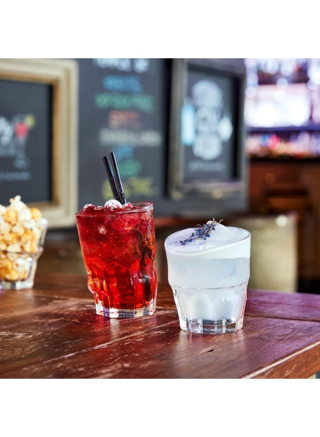 Arcoroc Pop Corn Tumbler Glass – 350ml | Set of 6 | Premium Quality | Unique & Creative Design | Dishwasher Safe | France - Image 4