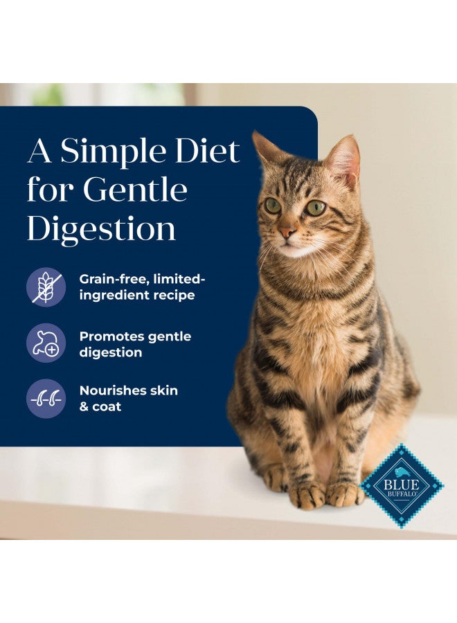 Blue Buffalo Basics Grain-Free Dry Cat Food, Skin & Stomach Care, Limited Ingredient Diet for Indoor Cats, Duck & Potato Recipe, 11-lb. Bag - Image 2