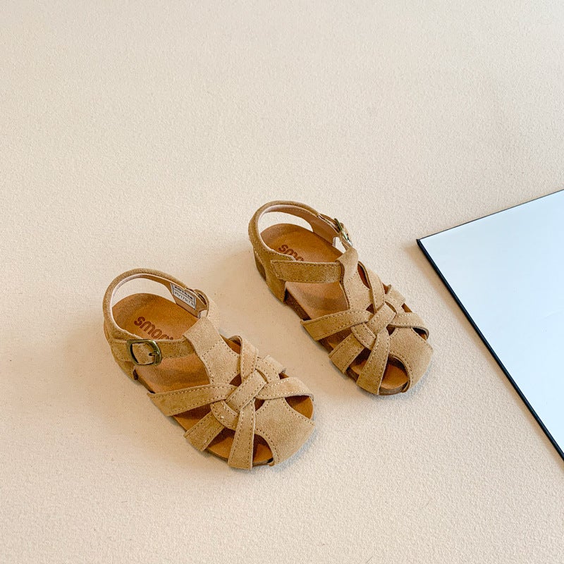 Girls' Sandals 2025 Style Anti-Slip Princess Shoes Korean Style Women'S Treasure Fashionable All-Match Casual Beach Shoes - Image 1