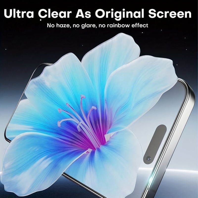 2 Pack Transparent Tempered Glass Screen Protector Compatible with iPhone SE 2020 9H Hardness Scratch Resistant Bubble Free Installation - Image 5