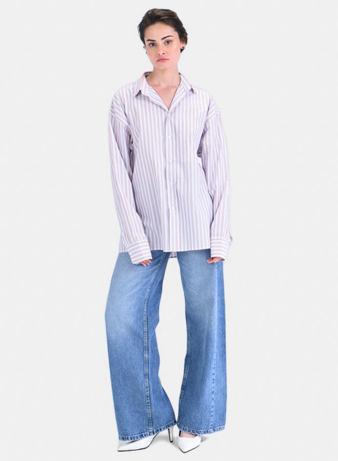 TGS Striped Poplin Shirt - Image 1