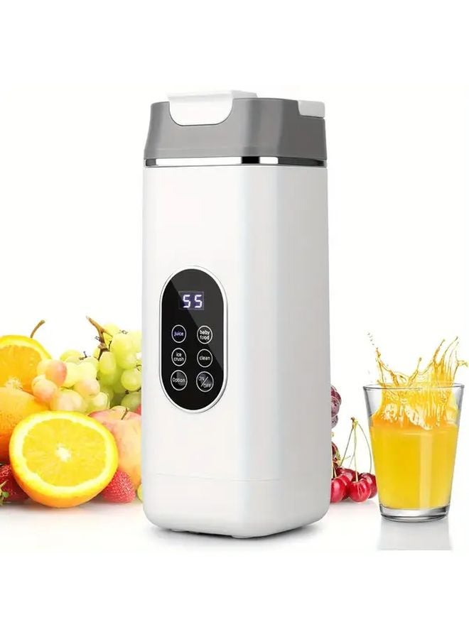 White Flagship Model Portable USB Rechargeable Juicer Blender Self Cleaning 12 Blade Smoothie Maker - Image 5