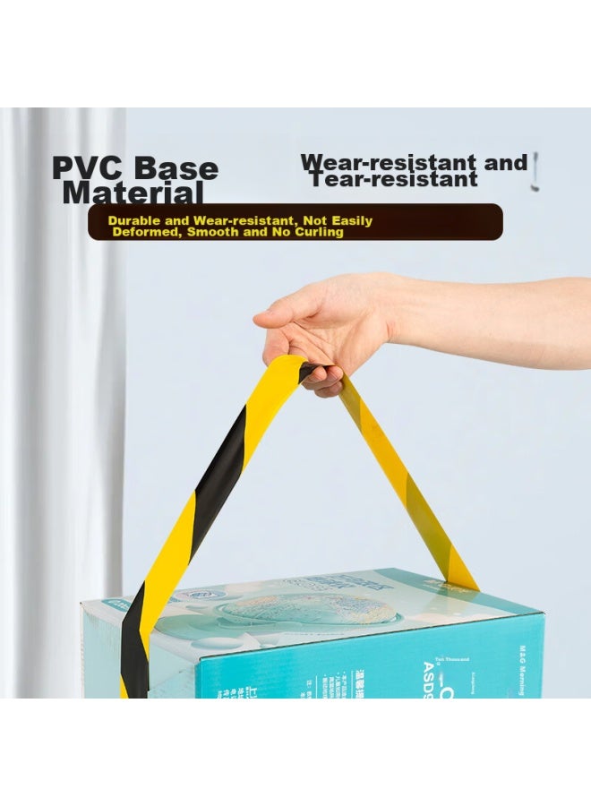 ام اند جي M&g Stationery، شريط تحذير أمان أصفر وأسود، 48*33م، عبوة من 3، شريط مستودع Zebra Crossing، ملصق تحديد أمان، لافت للنظر، Ajd95750-zz - Image 3