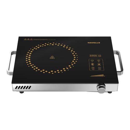 Havells 2200 Watt Infrared Induction Cooktop With Digital Display| Glo TC22-6KV Surge Protection| Sensor Touch| SS304 Food grade grill| 1 Year Door step Warranty By Havells - Image 1