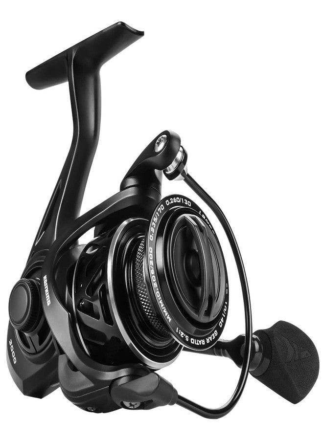 KastKing Zephyr Spinning Reels, 1000 Size, 6+1/7+1 BB, Black - Image 1