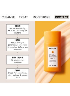 NATURIUM Uv Reflect Antioxidant Broad Spectrum Spf 50 Pa ++++ Sheer Sunscreen Lightweight Face & Skin Protector With Soft Matte Finish 1.7 Oz  - Image 2