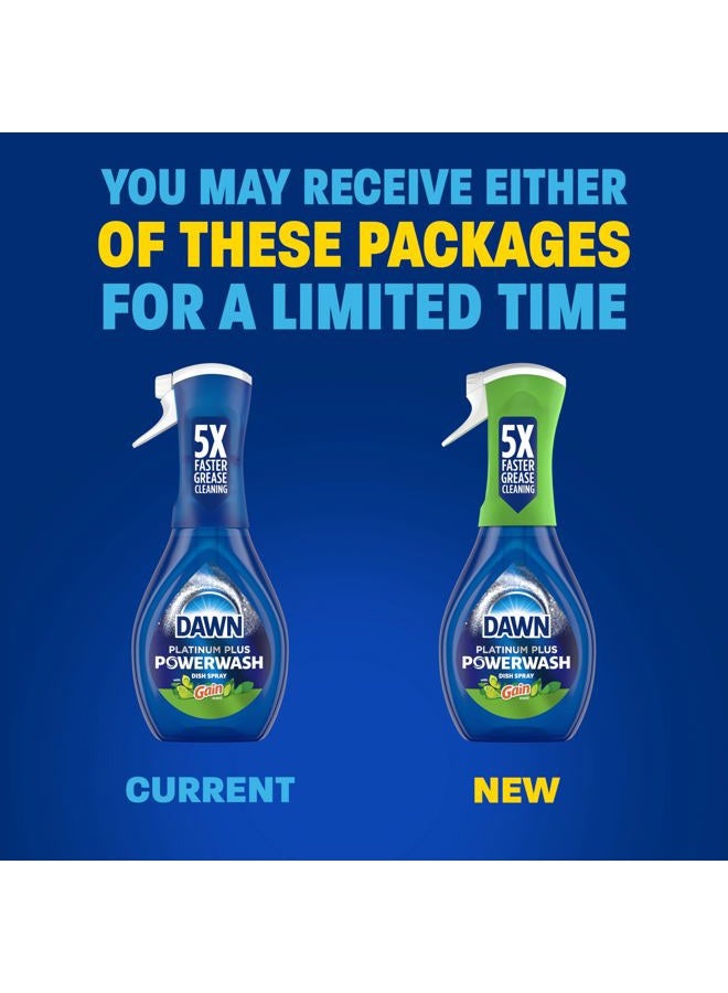 Dawn Powerwash Gain Original Dish Spray, Liquid Dish Soap, Dish Soap Refill, , 1 Starter Kit + 3 Refills, 64 Fl Oz Total (16 fl oz/bottle) - Image 2