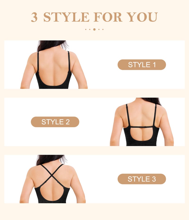 Irisnaya Lace Body Suits Women Backless Bodysuit V Neck Bodysuit Thong Shapewear Bodysuit - Image 3
