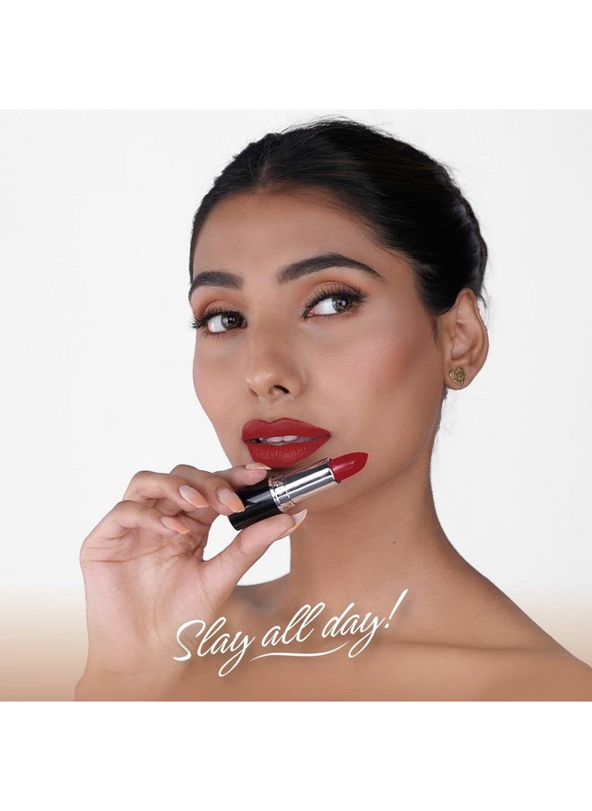 Bella Vita Organic BELLAVITA Comfort Matte Bullet Lipstick| Intense Colour| Creamy Matte Finish| Intense Moisturisation| Smooth Glide| Lipsticks for Women |4 Hr Stay, Scarlet Red, 4.2 gm  - Image 5