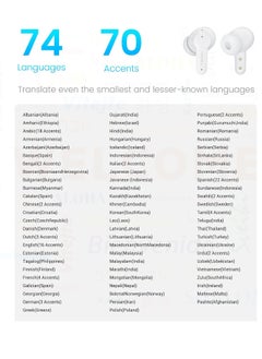 General M3 translation headset, can perform voice translation in 74 languages and 70 accents, fast response, with a high accuracy rate of 97%, innovative slide design, ideal for travel and business use  - Image 2