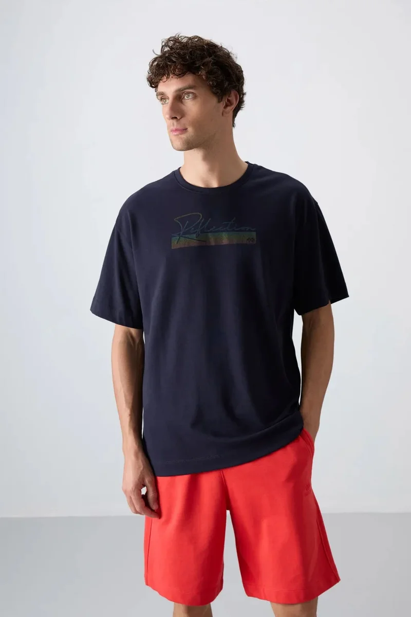 Tommylife TOMMY Oversized Logo Crew Neck T-Shirt