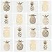 Fun Express Pineapple Gold Foil Tattoo Assortment 72 Pcs Stylish Shine Sparkle multicolored One Size - Image 3