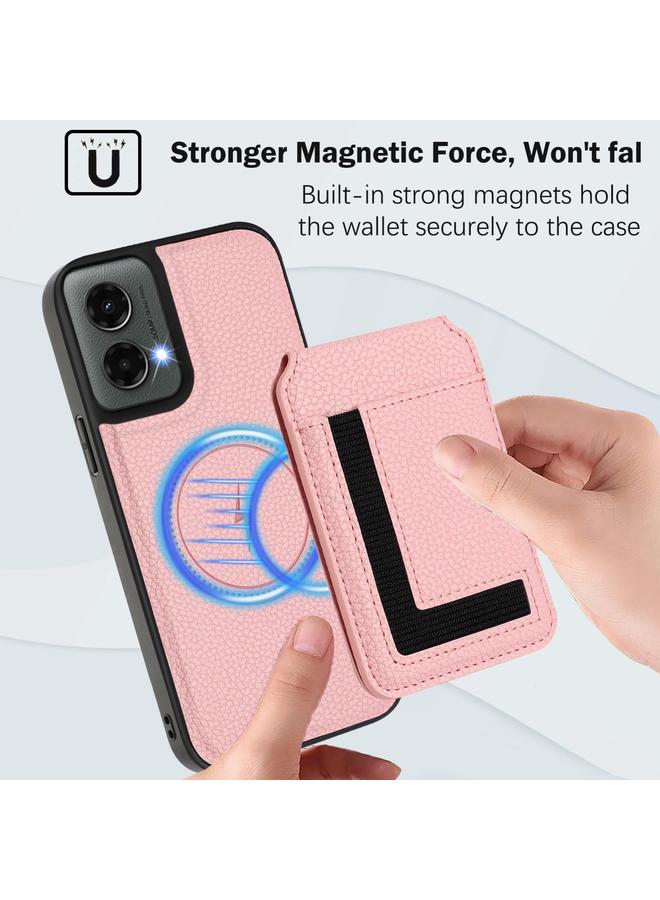 اس-توب جراب لهاتف Motorola Moto G 5G 2024 CX01 جراب هاتف مغناطيسي قابل للفصل مع حامل بطاقات Magsafe - Image 5