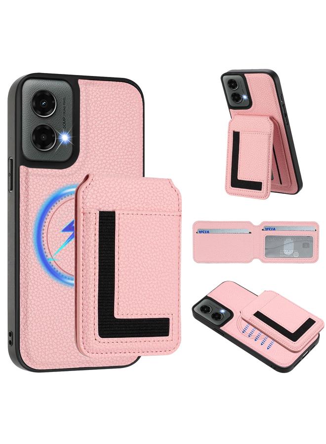 اس-توب جراب لهاتف Motorola Moto G 5G 2024 CX01 جراب هاتف مغناطيسي قابل للفصل مع حامل بطاقات Magsafe - Image 1