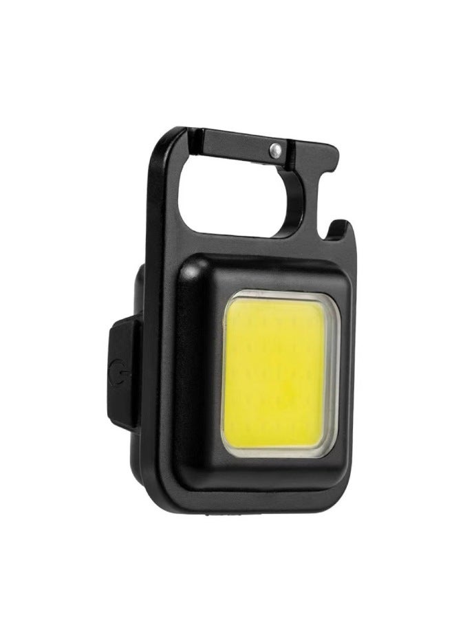 Generic Portable Multi-functional Usb Mini Keychain High-brightness Cob Work Light Repair Light Emergency Outdoor Camping-Color:Plastic Model 80 Mah  - Image 4