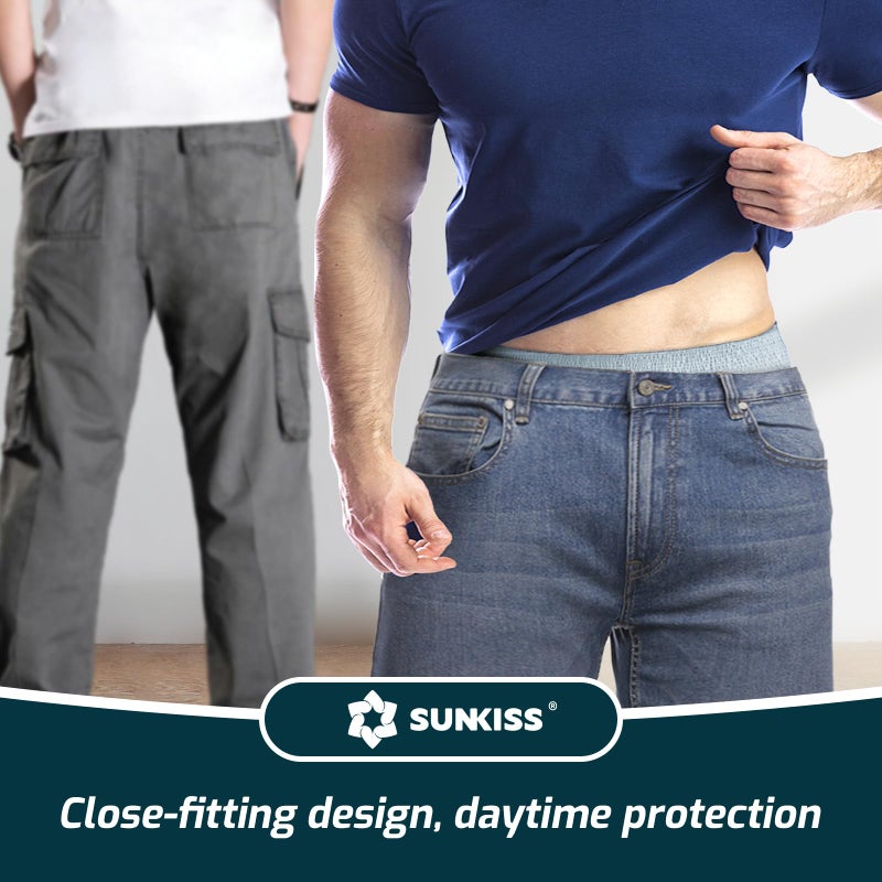 SUNKISS Soft Incontinence Underwear for Men, Daytime Disposable Adult Pull Ups, Mens Protective Diapers with Maximum Absorbency, Large, Grey, 30 Count - Image 2