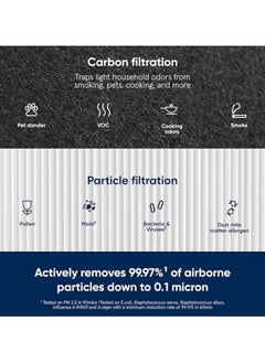 Blueair DustMagnet 5200 Series Combo Filter | Replacement Filter for DustMagnet 5210i, 5240i, Removes 99.97% of Airborne Particles, 6-12 months of use - Grey - 2pcs  - Image 4