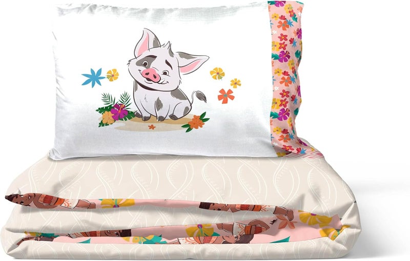 Jay Franco Disney Moana 100% Cotton Single Duvet Cover Set - Includes 50 x 70cm Pillowcase - Image 4