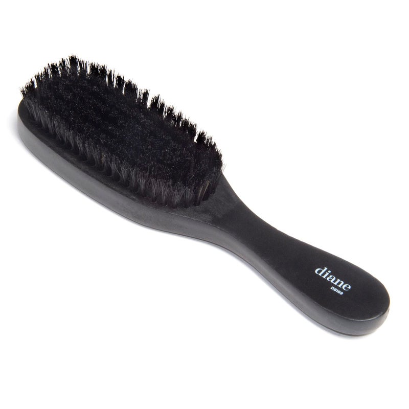 Diane Boar Bristle Brush for Men and Women - Fine to Medium Hair Styling, Wave Styles, Smoothing, Soft Scalp, Club Handle - Image 1