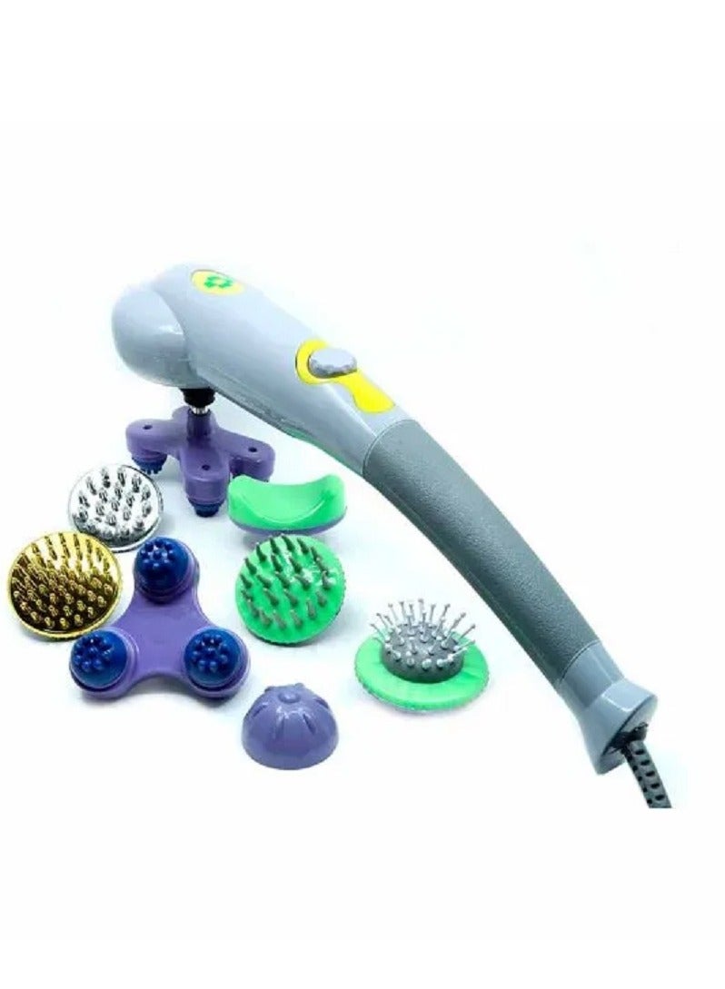 Full Body Massager for Pain Relief with 8 Attachments, Multicolor - Image 1