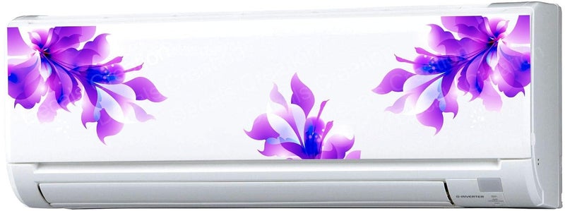 AC Sticker Fridge Sticker Wall Sticker Split Purple Color Air Conditioner Sticker Standard Size