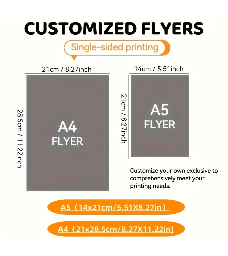 Customizable A5 Double Sided Printed Flyers 500 Sheets Premium Paper - Image 5