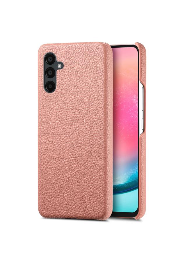 اس-توب جراب لهاتف Samsung Galaxy A24، جراب خلفي من الجلد بحافة زيت الليتشي - Image 1