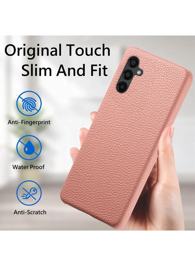 اس-توب جراب لهاتف Samsung Galaxy A24، جراب خلفي من الجلد بحافة زيت الليتشي - Image 3