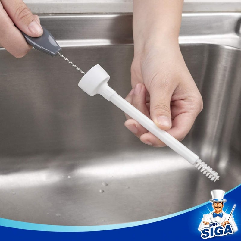 Mr Siga MRSIGA Water Bottle Brush Cleaning Set with Storage Holder Cleaning Brushes for Tumbler Straw Baby Bottles Drinking Glasses - Image 5