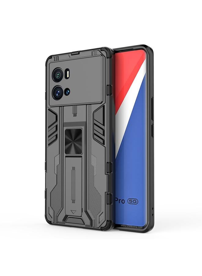 The Bros Case For vivo iQOO 9 Pro Supersonic PC + TPU Shock-proof Protective Phone Case with Holder