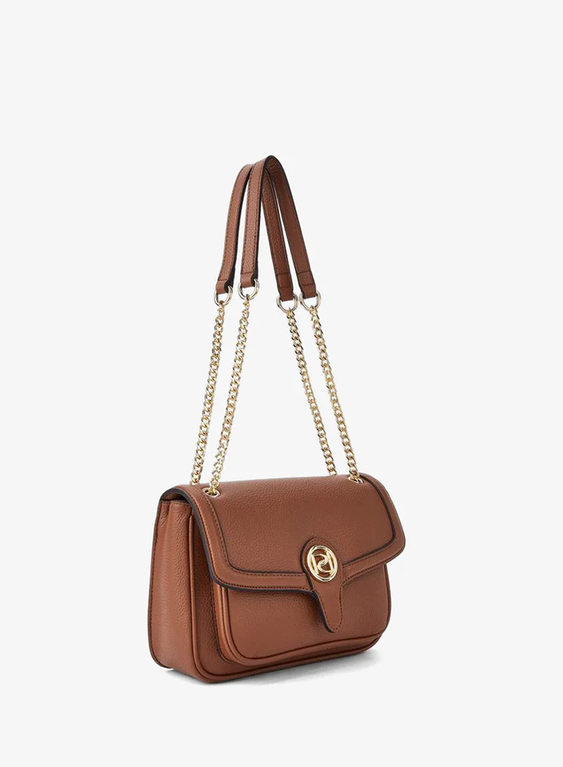 Paprika BROWN Animal Print Crossbody Bag with Chain Strap and Flap Closure for Women | Best Price UAE