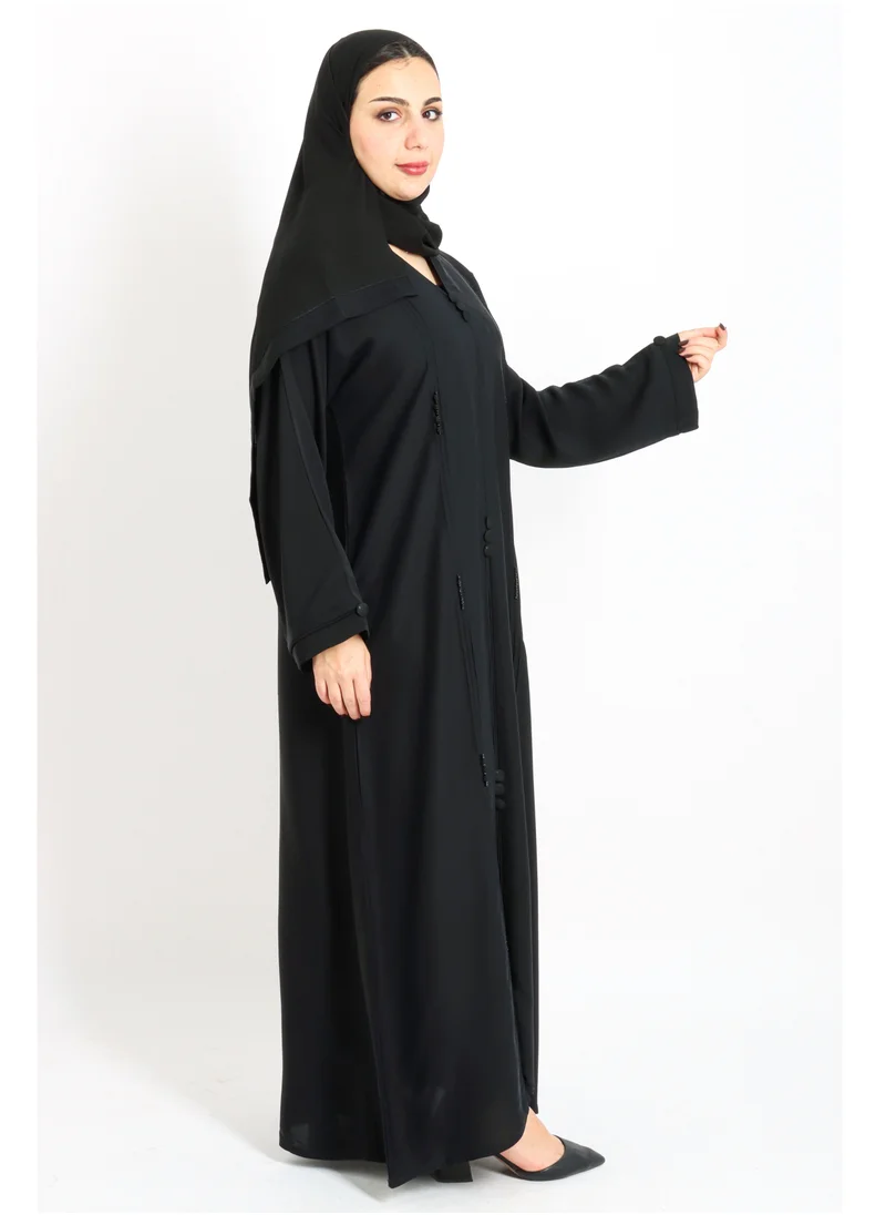اكسا عباية كرستال انيقة AIK5033