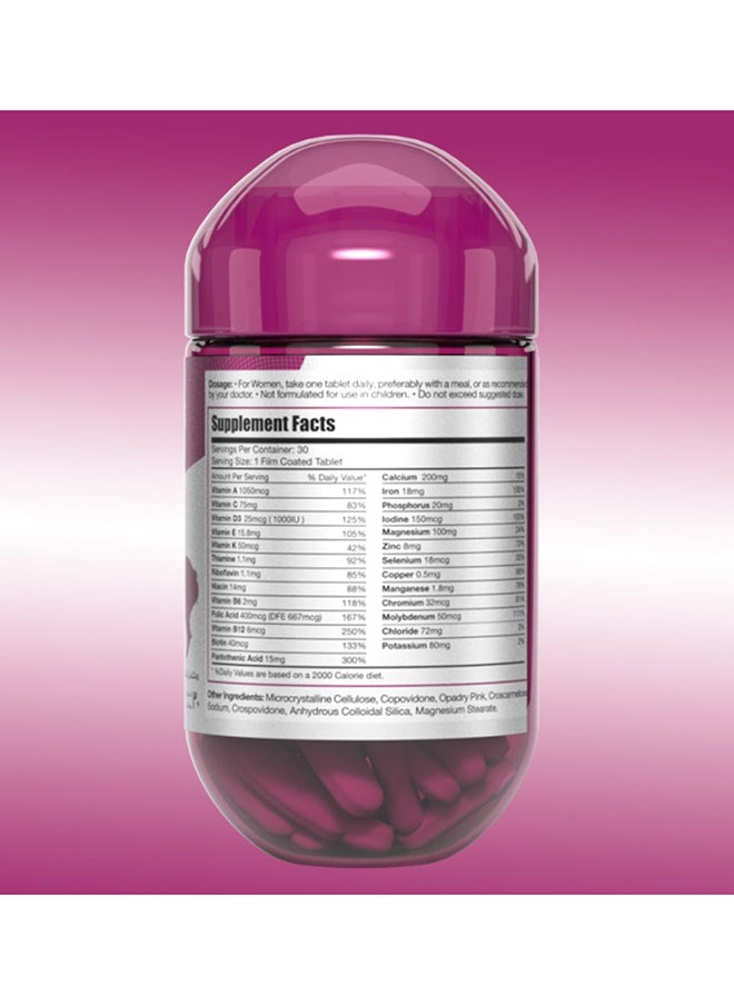 LIMITLESS Woman Max Multivitamin & Minerals Tablet 30's  - Image 3