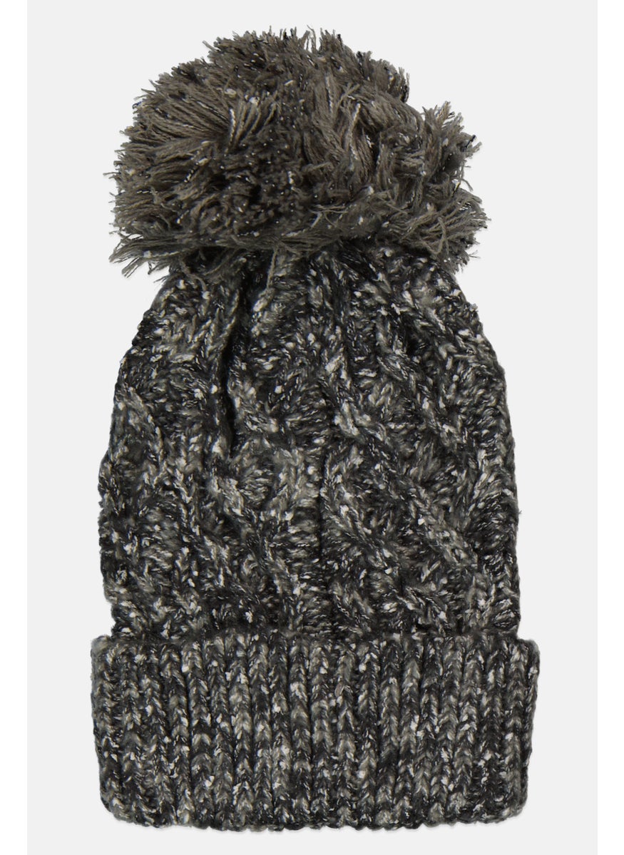 Body Glove Women Brand Logo Beanie Cap, Grey Combo  - Image 2