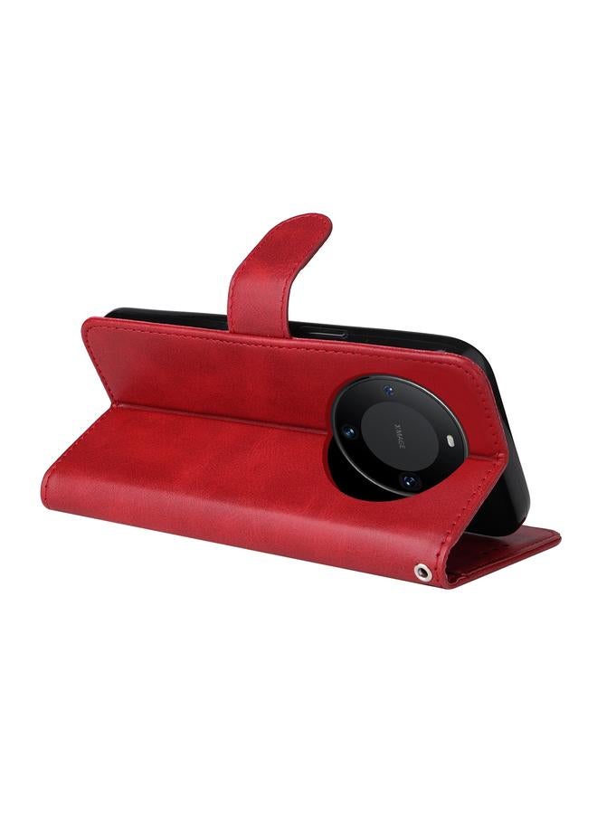 اس-توب جراب هاتف Huawei Mate 60 الكلاسيكي المصنوع من جلد العجل القابل للطي - Image 5