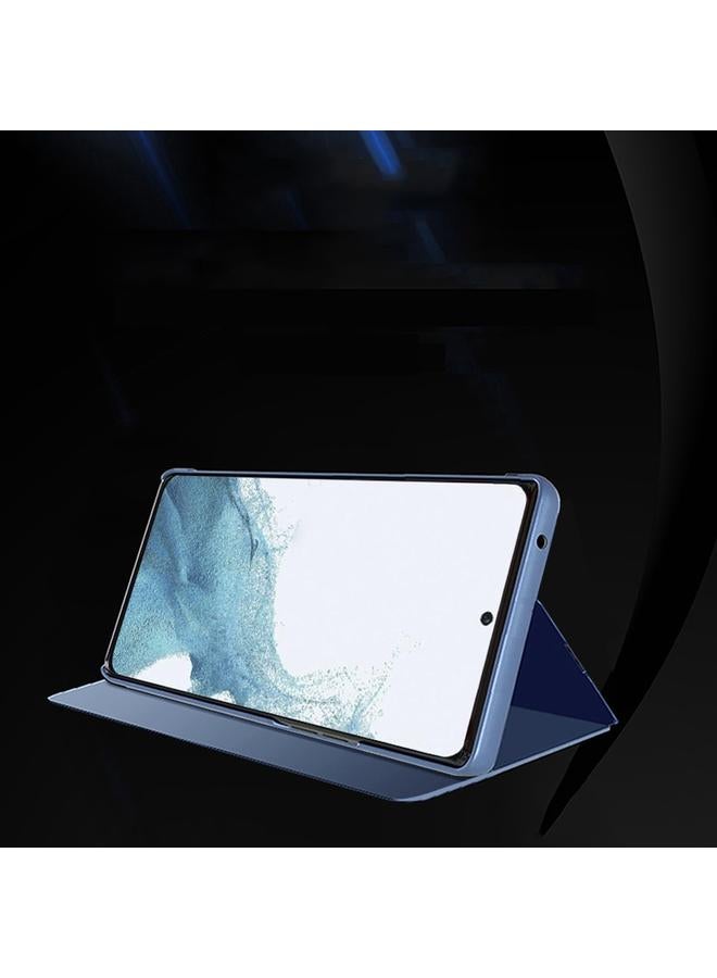 اس-توب جراب لهاتف Samsung Galaxy A25 العالمي مطلي بمرآة أفقية من الجلد مع حامل - Image 3