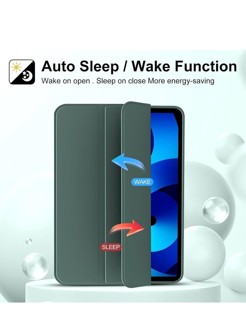 ELTRAZONE Case for iPad Air 11 Inch M2 2024, Also Fits iPad Air 5th/4th Gen 10.9 Inch (2022/2020) – Slim Lightweight Smart Folio Cover with Auto Sleep/Wake, Soft TPU Back, Magnetic Closure, Full Protection for iPad Green - Image 4