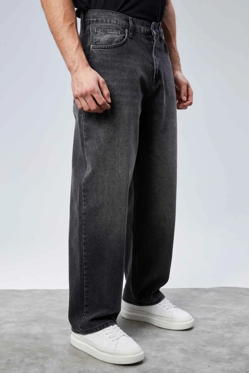 Cedy Denim Men's High Waist Baggy Skater Jean