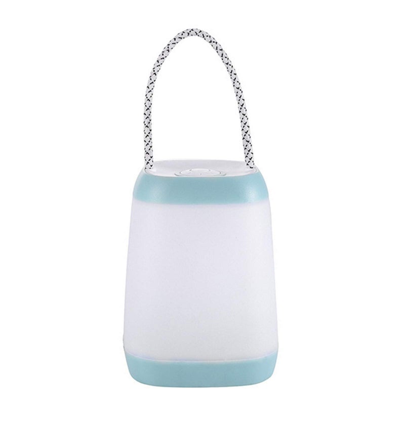 Hathdia Night Light for Kids USB Rechargeable Nursery Lamp Portable Camping Lantern with 3 Light Modes for CampingEmergencyBedroomIndoor and OutdoorCyan 1 Pack