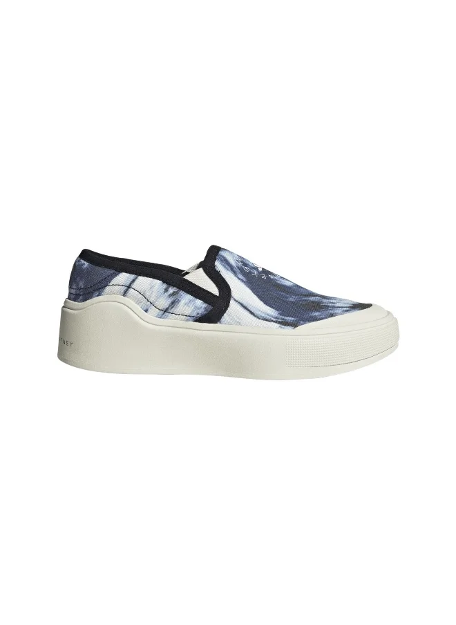 Adidas Adidas Asmc Court Slip On White Training Shoes For Unisex 3.5