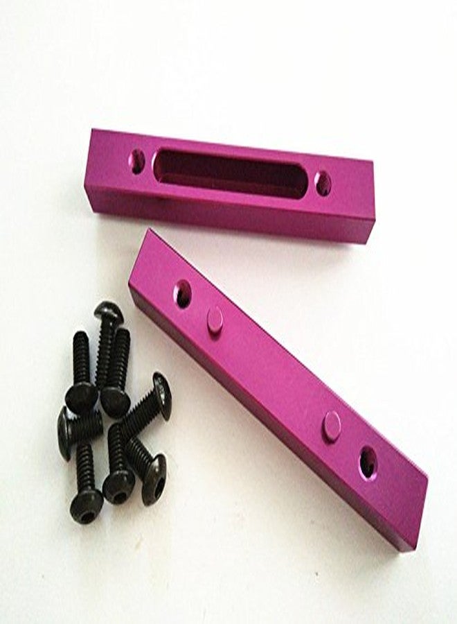 EPTNNASO Aluminum Front or Rear Chassis Joint Bar Purple - 2pcs Set for HPI Savage 5.9 K4.6 Flux 86386 102272 - Image 2