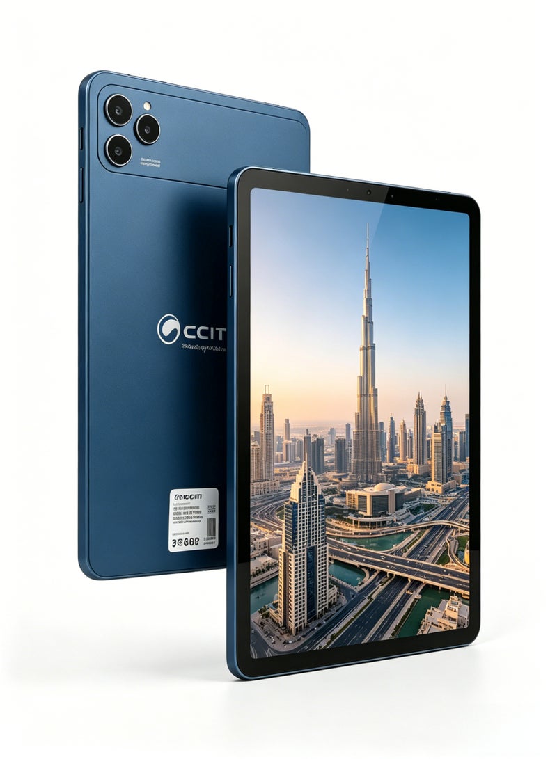 CCIT Tab 17 Plus Tablet, 11-Inch In-Cell IPS LCD, 16GB RAM, 1TB ROM, 5G Dual SIM, 12000mAh Battery - BLUE - Image 1
