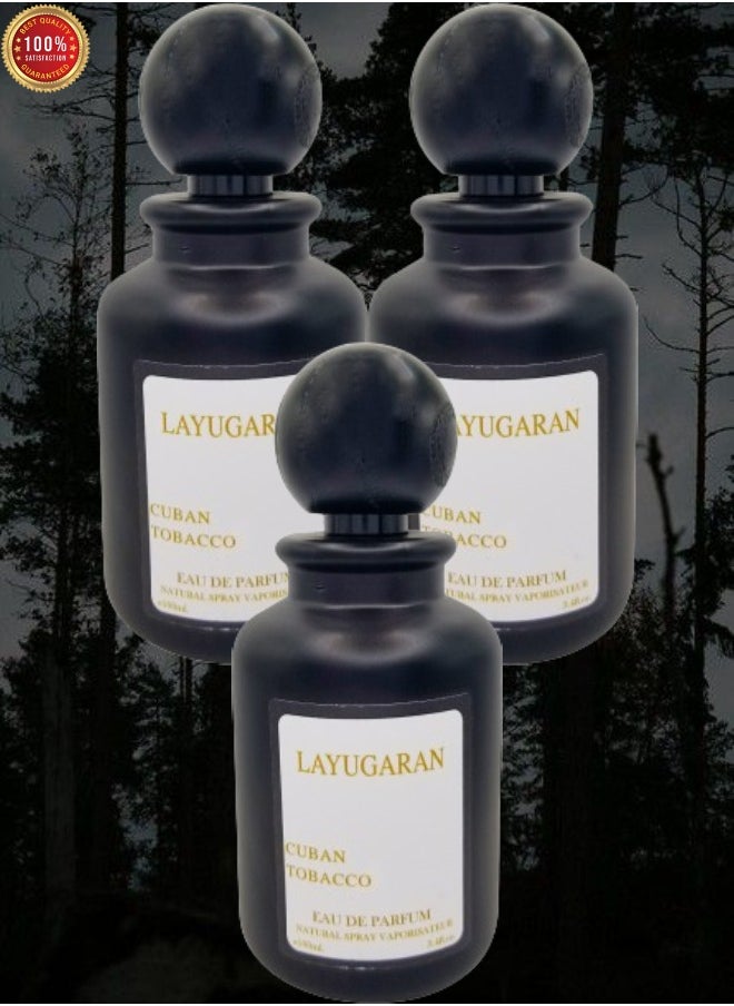 Black - 3 Pieces Layugaran Cuban Perfume 100ml EDP - Image 1
