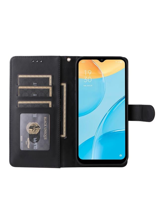 اس-توب جراب هاتف OPPO A15 / A15s جراب هاتف جلدي شبكي ماسي قابل للطي - Image 4