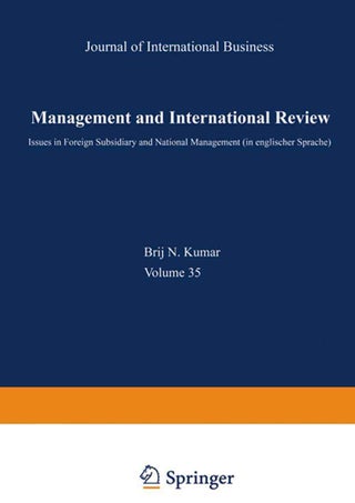 Management and International Review: Euro-Asian Management and Business II - Issues in Foreign Subsidiary and National Management - pzsku/Z07109B77396DE96C0E3DZ/45/1749041724/2a3675bf-ae73-4c6f-ac68-4da4a5b4d4fe